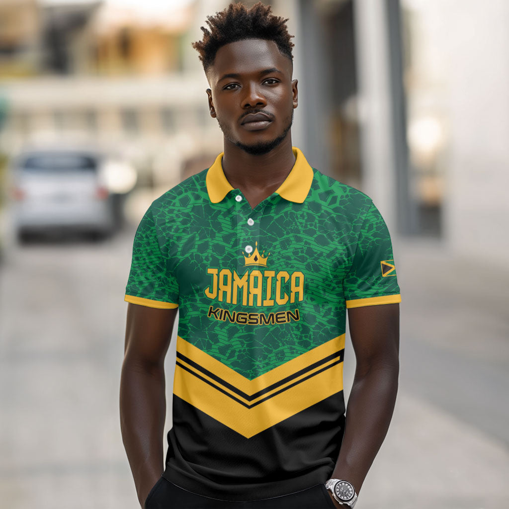 Custom Jamaica 2026 Kingsmen Cricket Polo Shirt We Are Tallawah