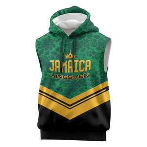Custom Jamaica 2026 Kingsmen Cricket Sleeveless Hoodie We Are Tallawah