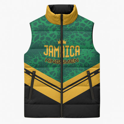 Custom Jamaica 2026 Kingsmen Cricket Sleeveless Puffer Jacket We Are Tallawah