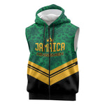 Custom Jamaica 2026 Kingsmen Cricket Sleeveless Zip Hoodie We Are Tallawah