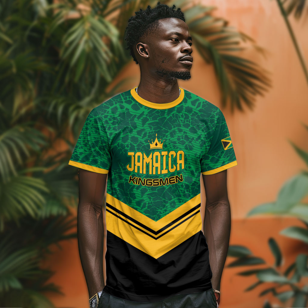 Custom Jamaica 2026 Kingsmen Cricket T shirt We Are Tallawah