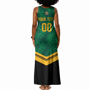 Custom Jamaica 2026 Kingsmen Cricket Tank Maxi Dress We Are Tallawah