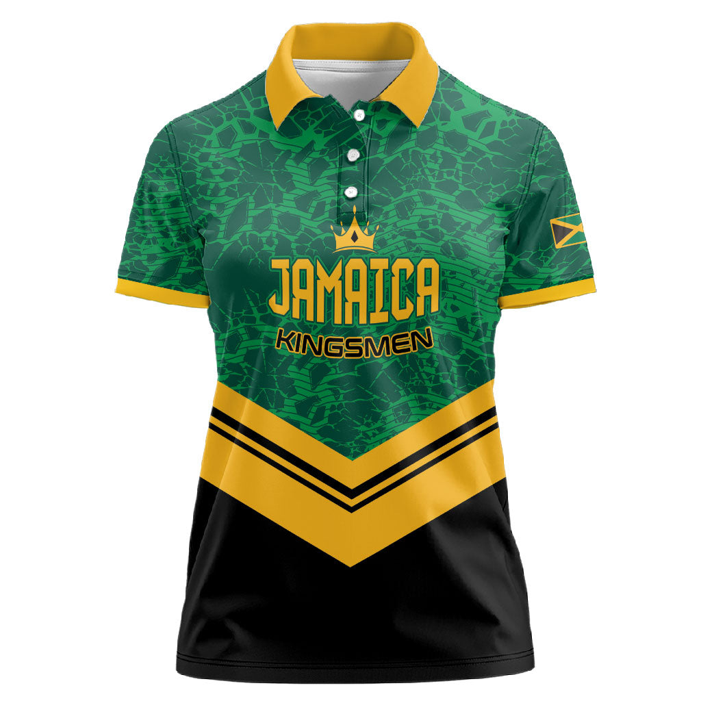Custom Jamaica 2026 Kingsmen Cricket Women Polo Shirt We Are Tallawah