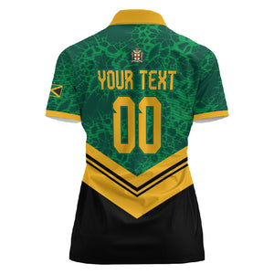 Custom Jamaica 2026 Kingsmen Cricket Women Polo Shirt We Are Tallawah