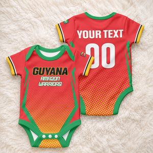 Custom Guyana 2026 Amazon Warriors Cricket Baby Onesie Go Champions