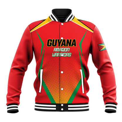 Custom Guyana 2026 Amazon Warriors Cricket Baseball Jacket Go Champions