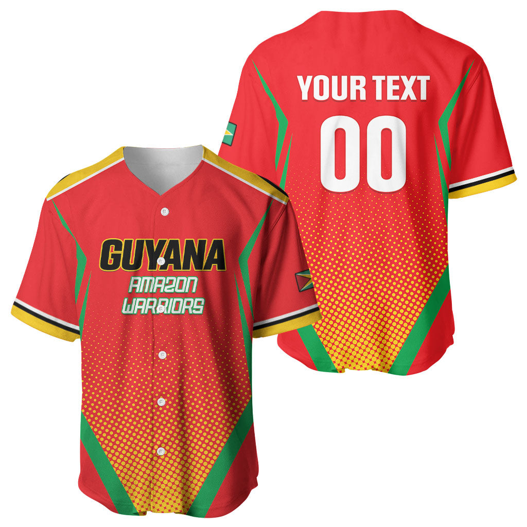 Custom Guyana 2026 Amazon Warriors Cricket Baseball Jersey Go Champions