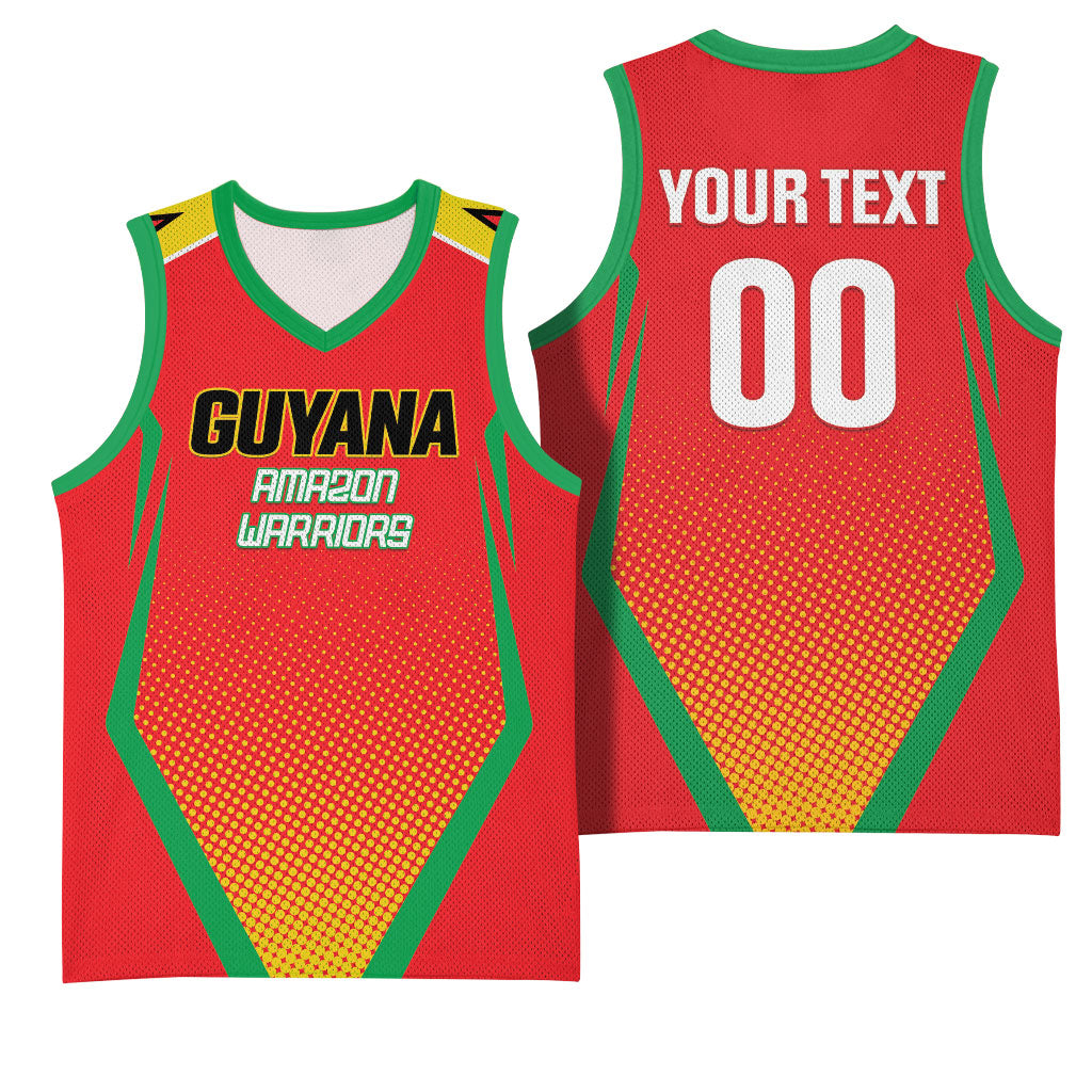 Custom Guyana 2026 Amazon Warriors Cricket Basketball Jersey Go Champions