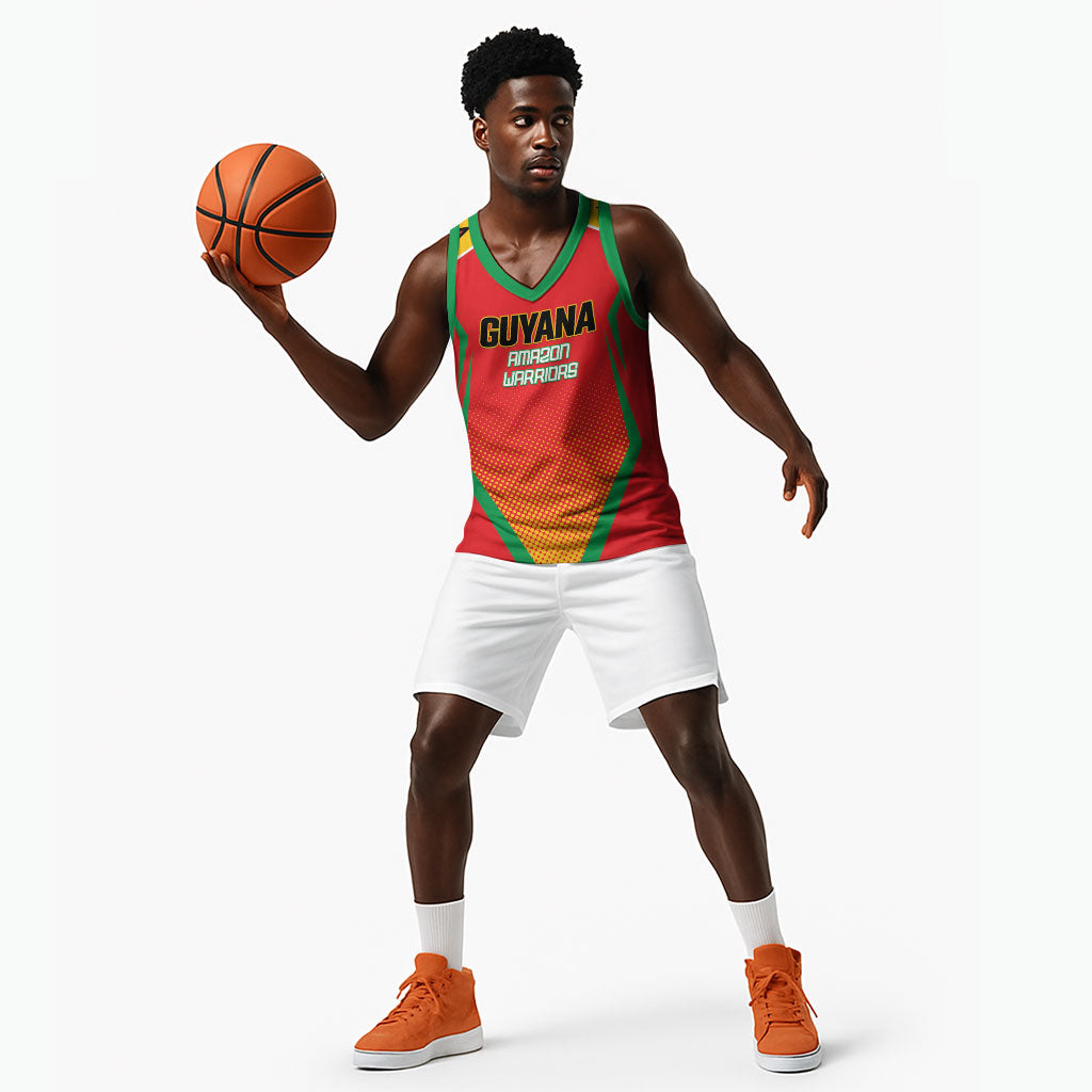 Custom Guyana 2026 Amazon Warriors Cricket Basketball Jersey Go Champions