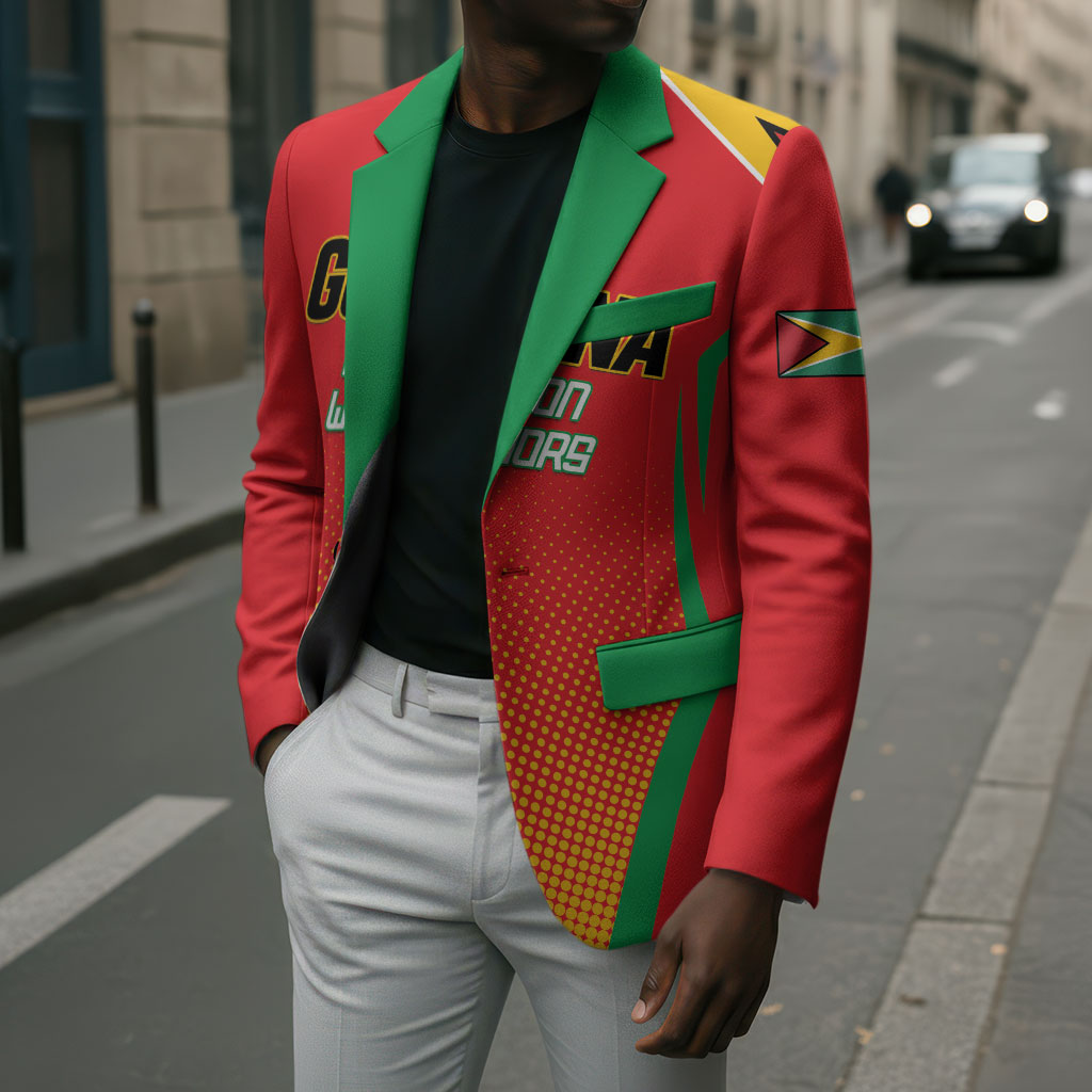 Custom Guyana 2026 Amazon Warriors Cricket Blazer Go Champions