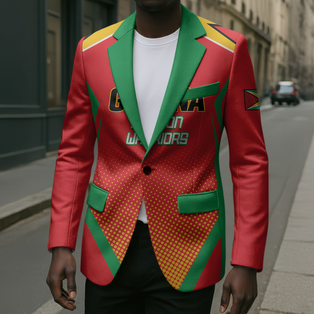 Custom Guyana 2026 Amazon Warriors Cricket Blazer Go Champions