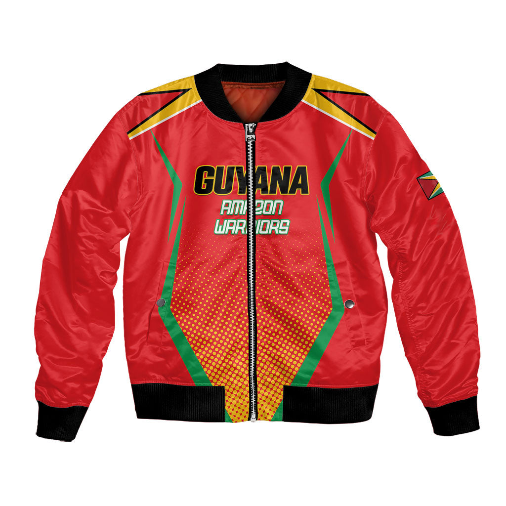 Custom Guyana 2026 Amazon Warriors Cricket Bomber Jacket Go Champions
