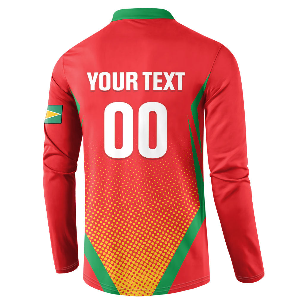 Custom Guyana 2026 Amazon Warriors Cricket Button Sweatshirt Go Champions