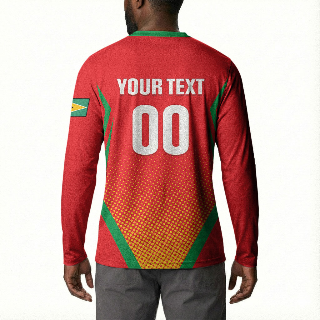 Custom Guyana 2026 Amazon Warriors Cricket Button Sweatshirt Go Champions