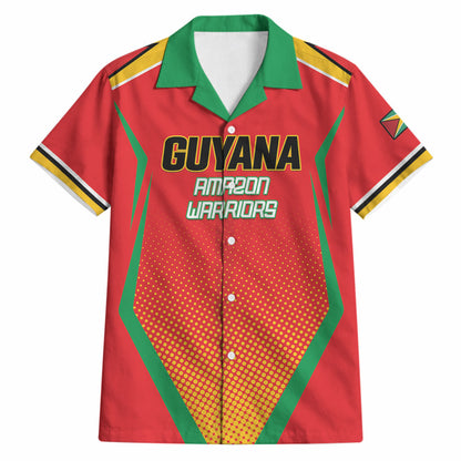Custom Guyana 2026 Amazon Warriors Cricket Hawaiian Shirt Go Champions