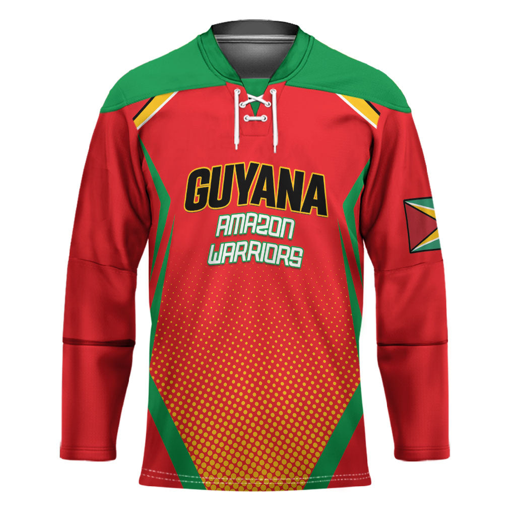Custom Guyana 2026 Amazon Warriors Cricket Hockey Jersey Go Champions