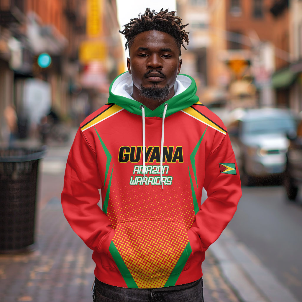 Custom Guyana 2026 Amazon Warriors Cricket Hoodie Go Champions