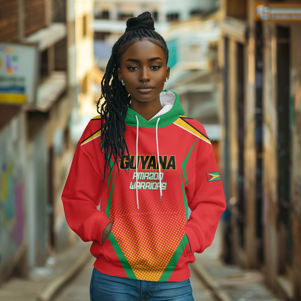 Custom Guyana 2026 Amazon Warriors Cricket Hoodie Go Champions