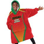 Custom Guyana 2026 Amazon Warriors Cricket Kid Wearable Blanket Hoodie Go Champions