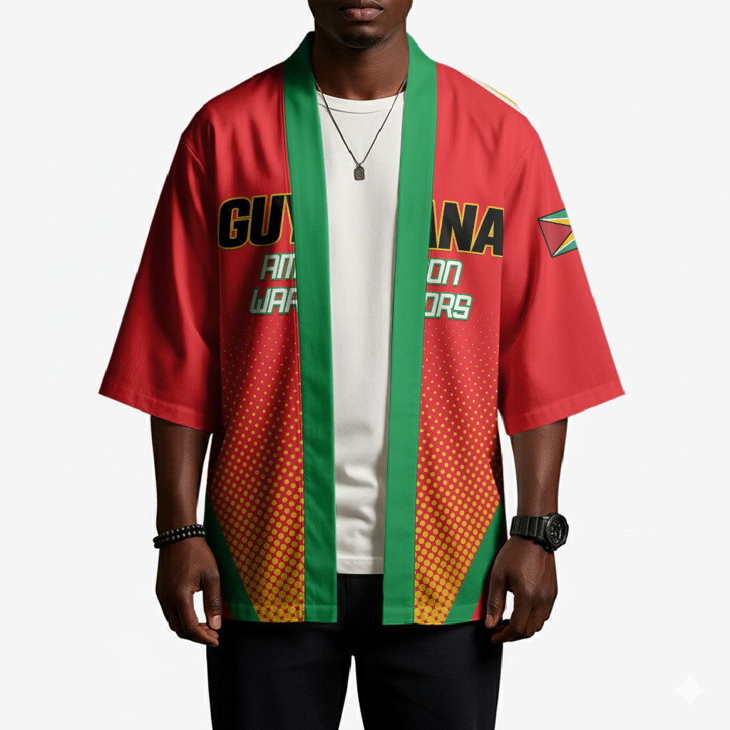 Custom Guyana 2026 Amazon Warriors Cricket Kimono Go Champions