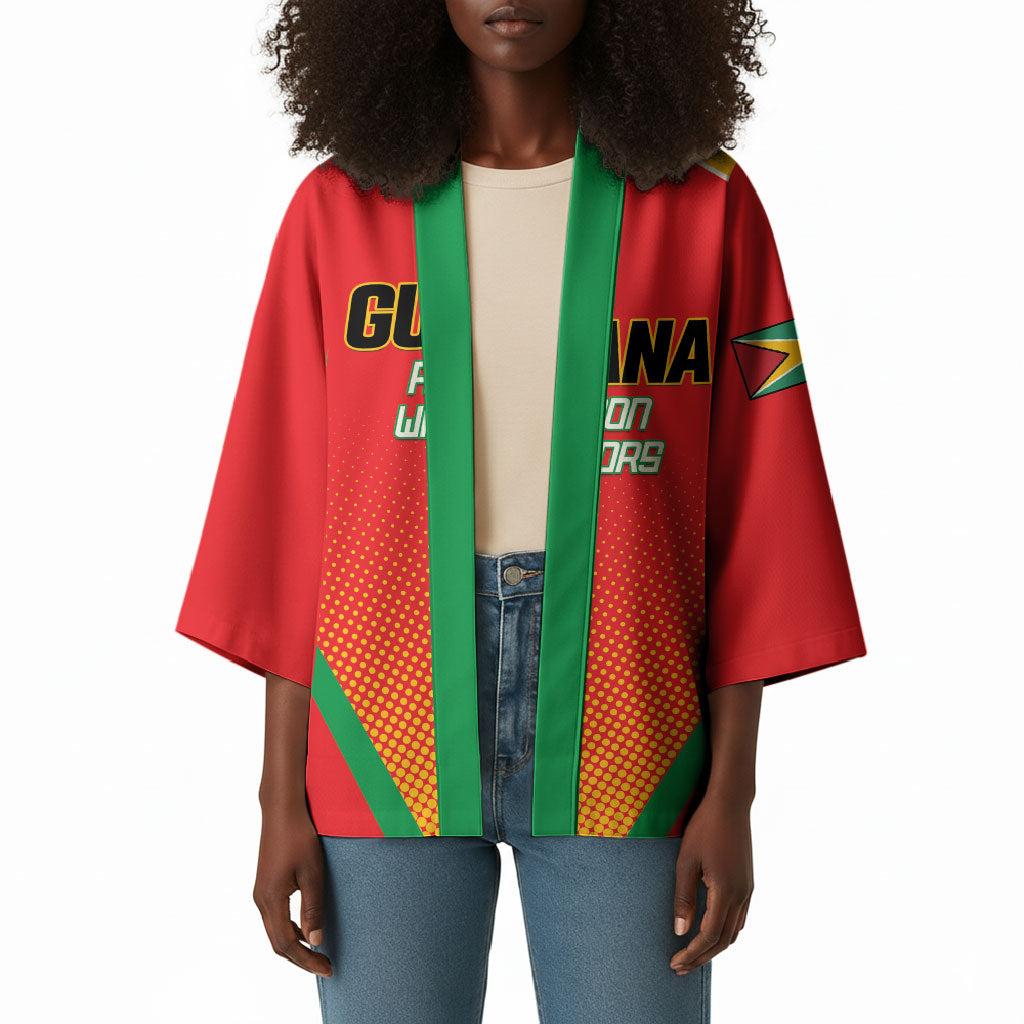 Custom Guyana 2026 Amazon Warriors Cricket Kimono Go Champions