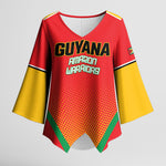 Custom Guyana 2026 Amazon Warriors Cricket Kimono Sleeve Blouse Go Champions