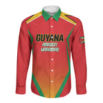 Custom Guyana 2026 Amazon Warriors Cricket Long Sleeve Button Shirt Go Champions