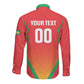 Custom Guyana 2026 Amazon Warriors Cricket Long Sleeve Button Shirt Go Champions