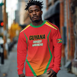 Custom Guyana 2026 Amazon Warriors Cricket Long Sleeve Shirt Go Champions