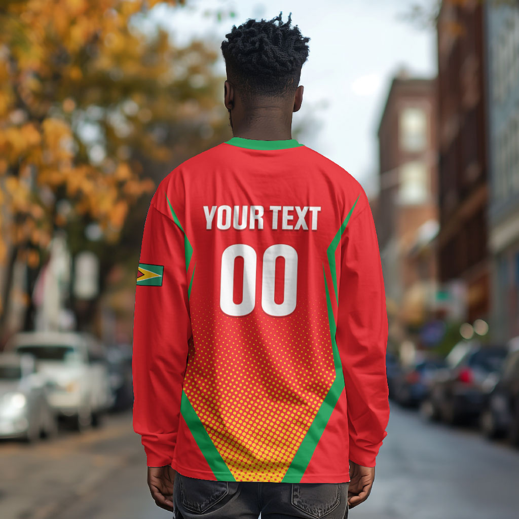 Custom Guyana 2026 Amazon Warriors Cricket Long Sleeve Shirt Go Champions