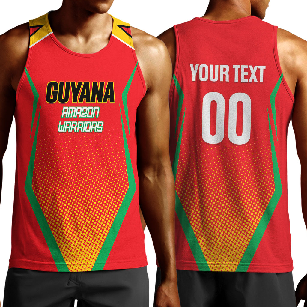 Custom Guyana 2026 Amazon Warriors Cricket Men Tank Top Go Champions
