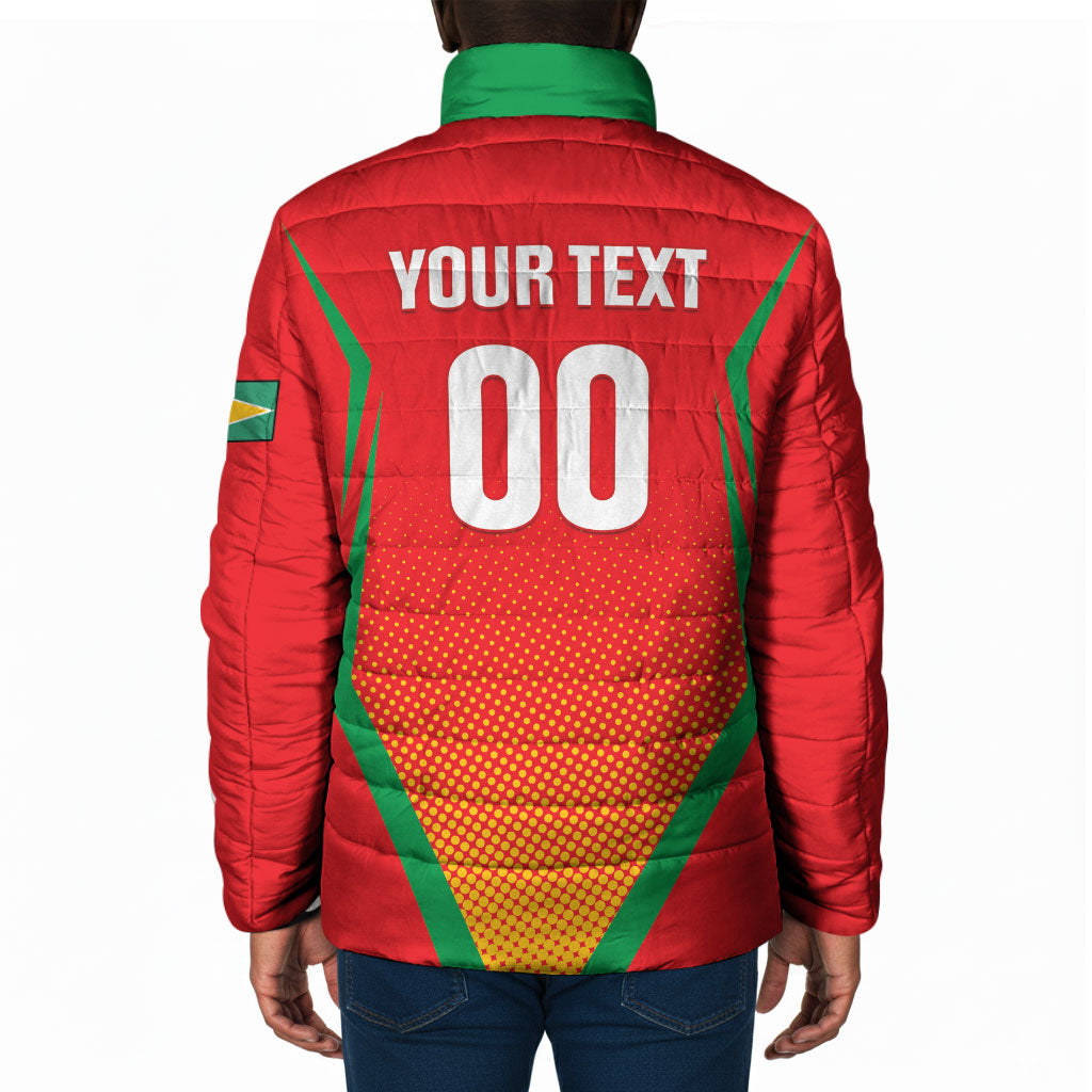 Custom Guyana 2026 Amazon Warriors Cricket Padded Jacket Go Champions