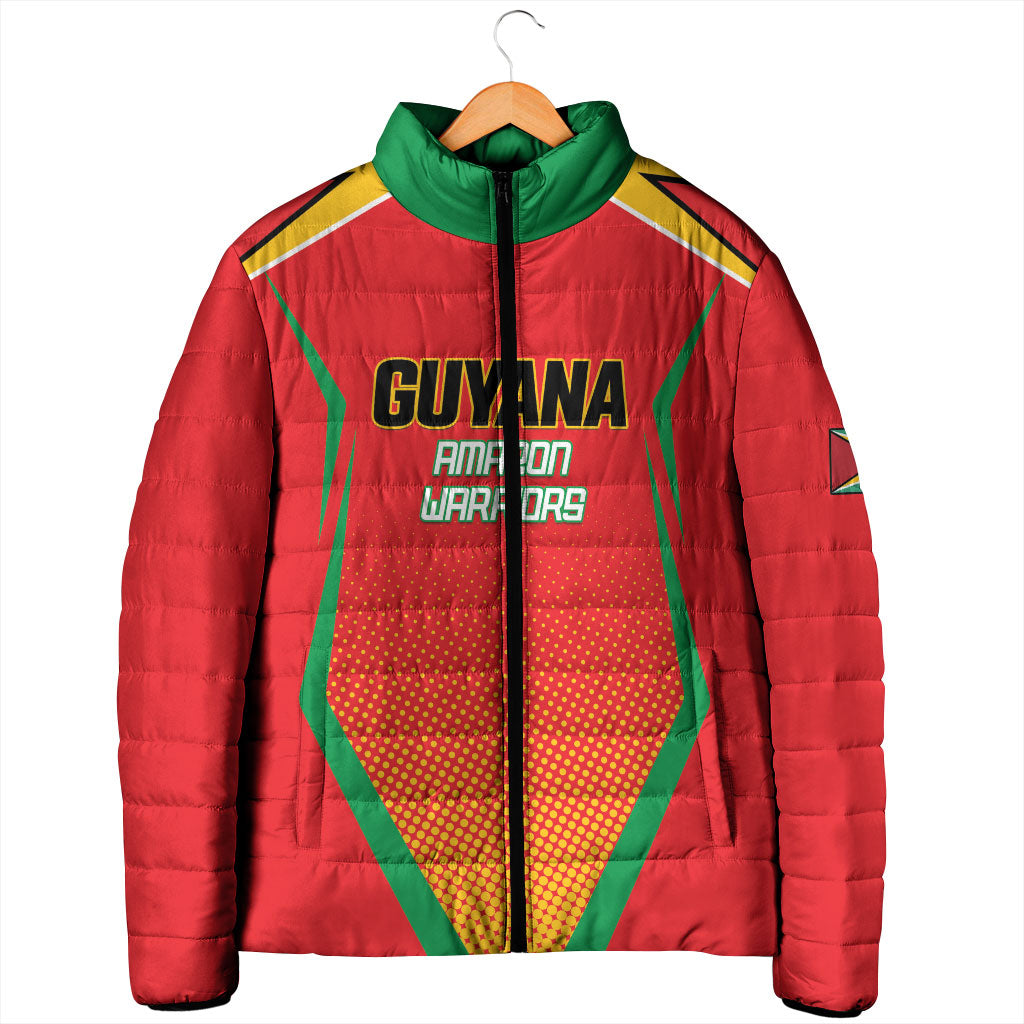 Custom Guyana 2026 Amazon Warriors Cricket Padded Jacket Go Champions