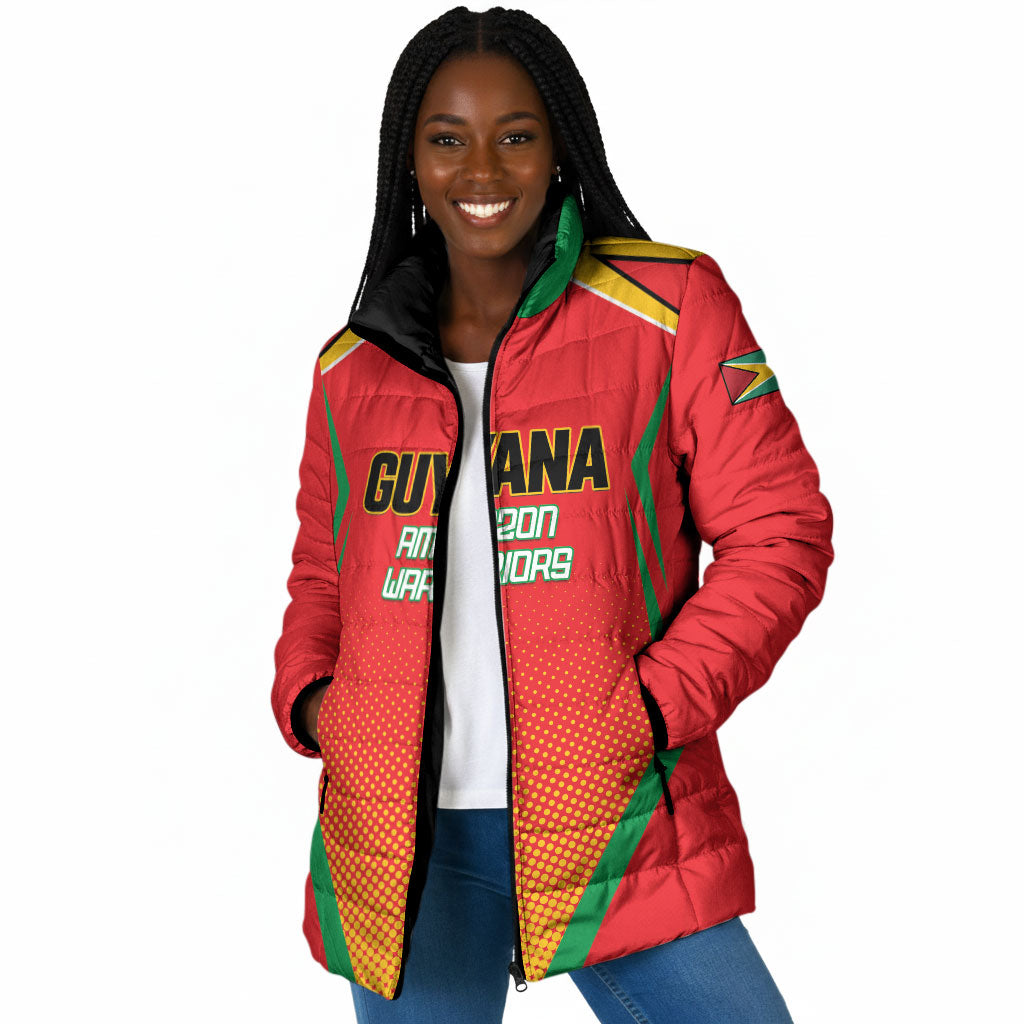 Custom Guyana 2026 Amazon Warriors Cricket Padded Jacket Go Champions