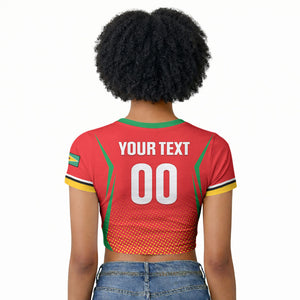 Custom Guyana 2026 Amazon Warriors Cricket Raglan Cropped T shirt Go Champions