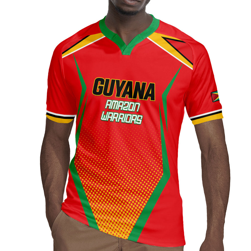 Custom Guyana 2026 Amazon Warriors Cricket Rugby Jersey Go Champions