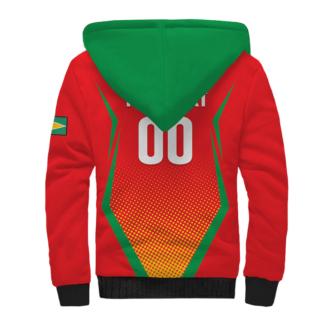 Custom Guyana 2026 Amazon Warriors Cricket Sherpa Hoodie Go Champions