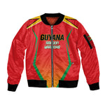 Custom Guyana 2026 Amazon Warriors Cricket Sleeve Zip Bomber Jacket Go Champions