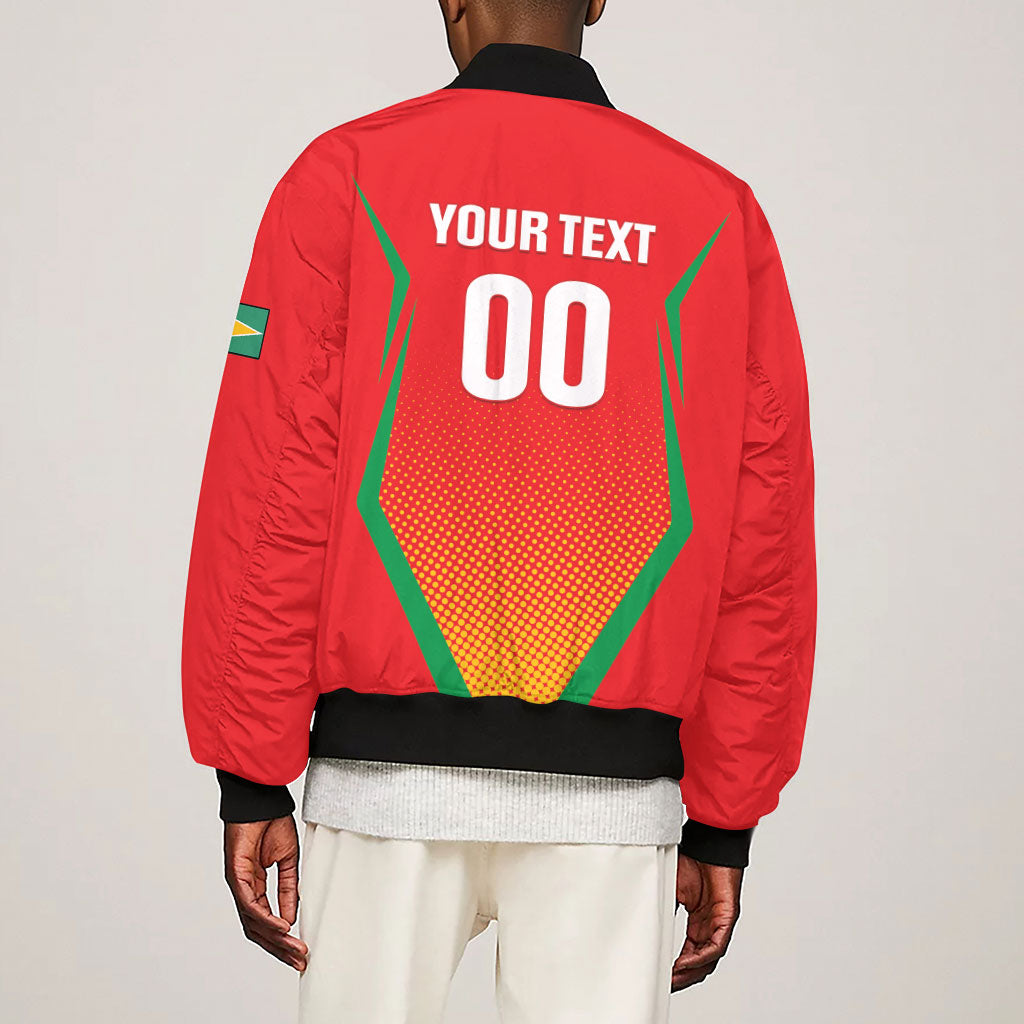 Custom Guyana 2026 Amazon Warriors Cricket Sleeve Zip Bomber Jacket Go Champions