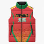 Custom Guyana 2026 Amazon Warriors Cricket Sleeveless Puffer Jacket Go Champions