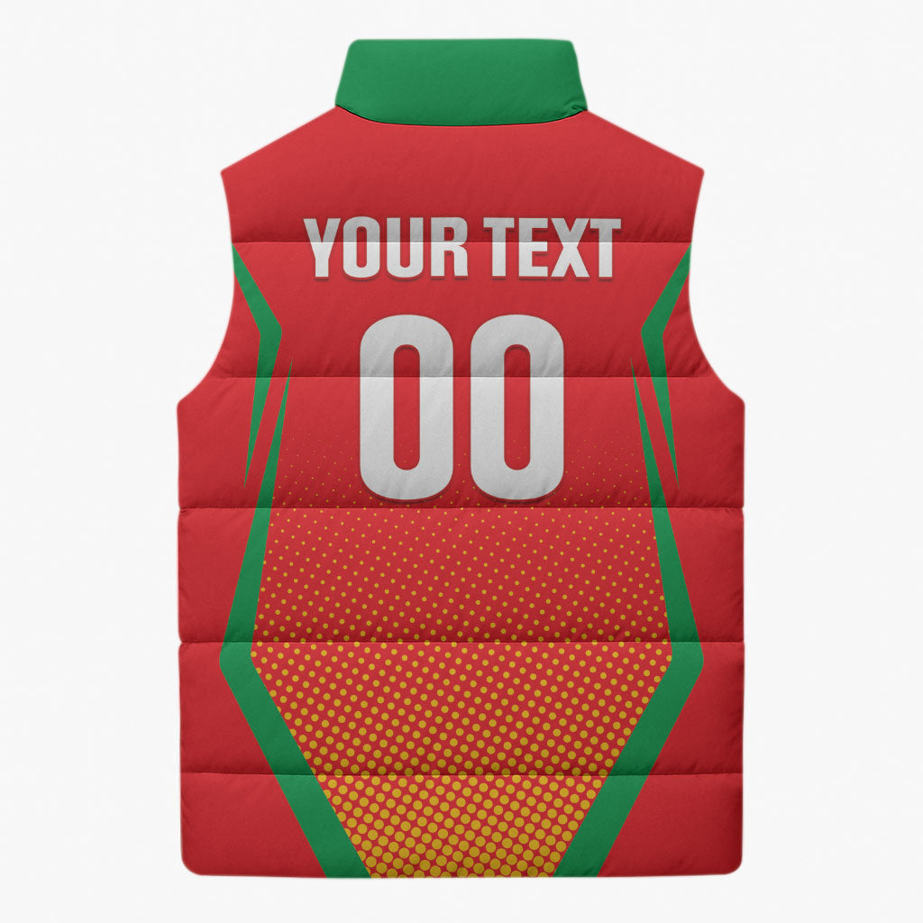 Custom Guyana 2026 Amazon Warriors Cricket Sleeveless Puffer Jacket Go Champions