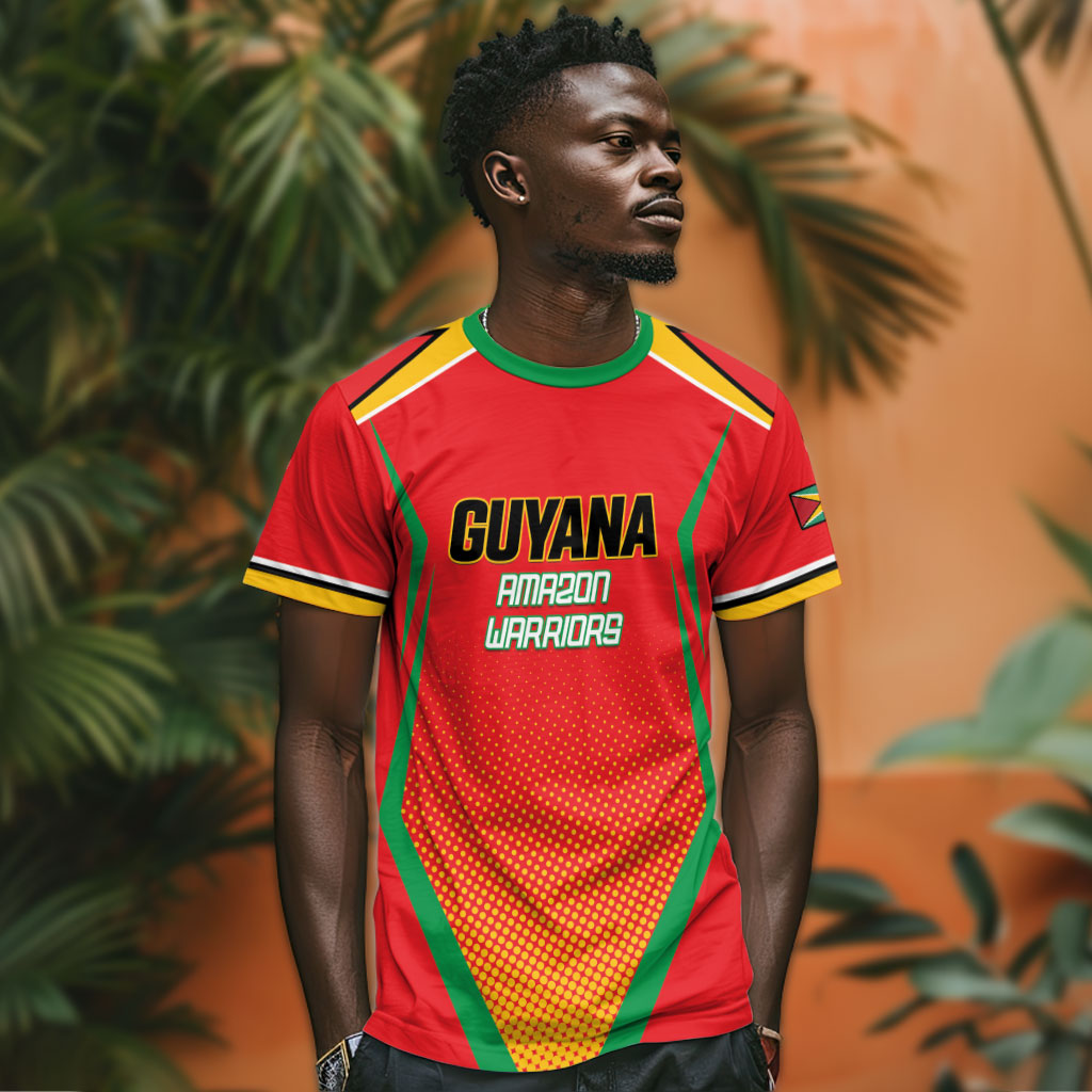 Custom Guyana 2026 Amazon Warriors Cricket T shirt Go Champions
