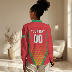 Custom Guyana 2026 Amazon Warriors Cricket Women Casual Shirt Go Champions