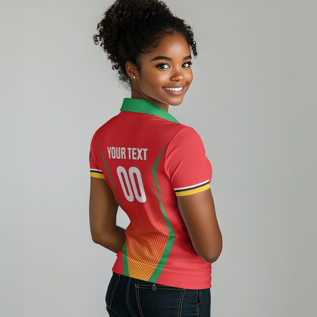 Custom Guyana 2026 Amazon Warriors Cricket Women Polo Shirt Go Champions