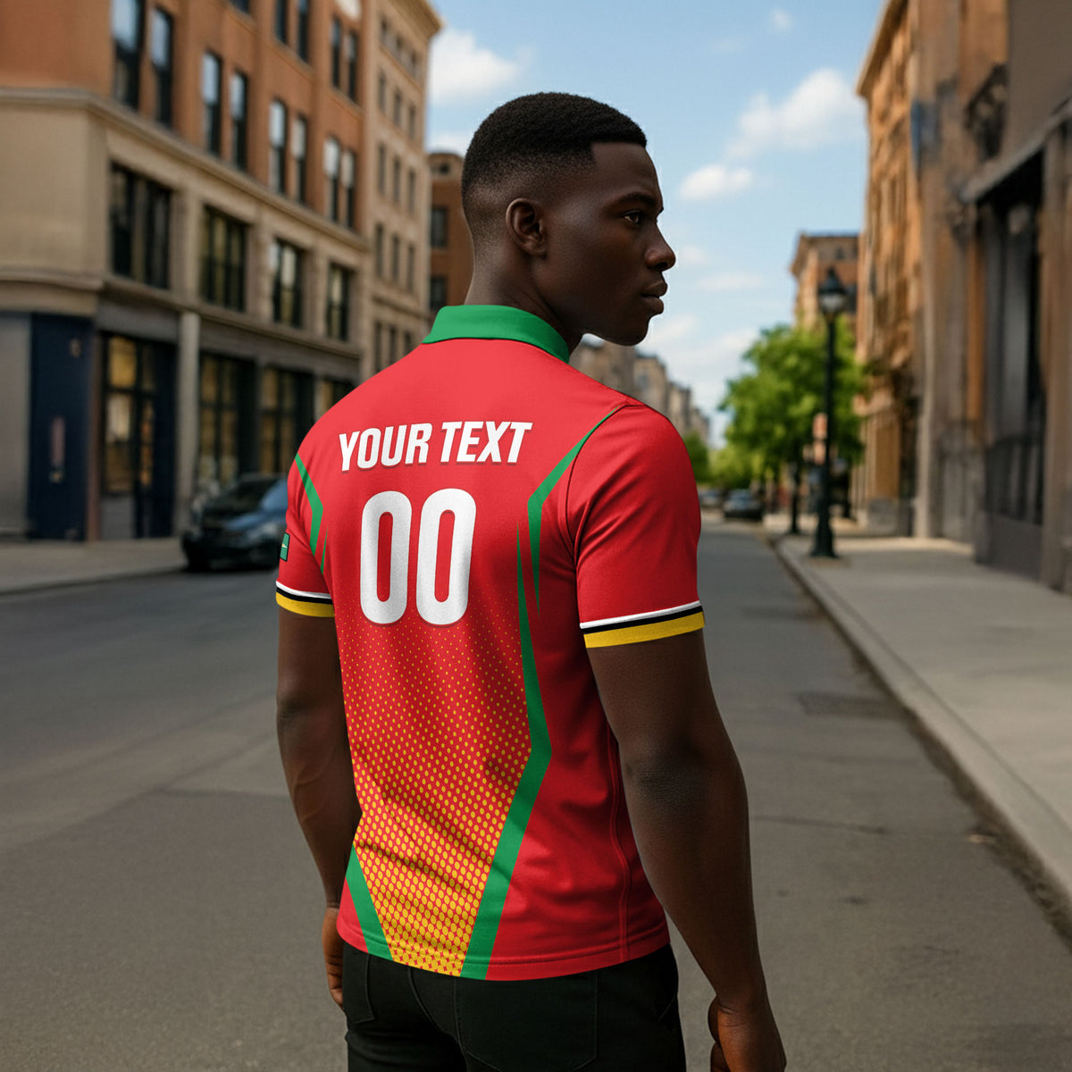 Custom Guyana 2026 Amazon Warriors Cricket Zipper Polo Shirt Go Champions