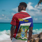 Gambia Independence Day Hawaiian Shirt with Coat of Arms and African Pattern
