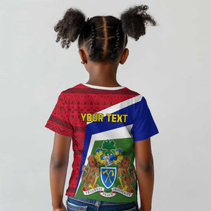 Gambia Independence Day Kid T shirt with Coat of Arms and African Pattern