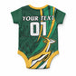 Custom Rugby South Africa Baby Onesie Springbok Go Champions