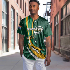 Personalized South Africa Rugby Baseball Jersey - Springboks Go Champions, World Cup