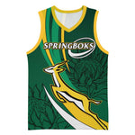 Personalized South Africa Rugby Basketball Jersey - Springboks Go Champions, World Cup LT01